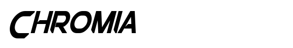 Chromia font preview